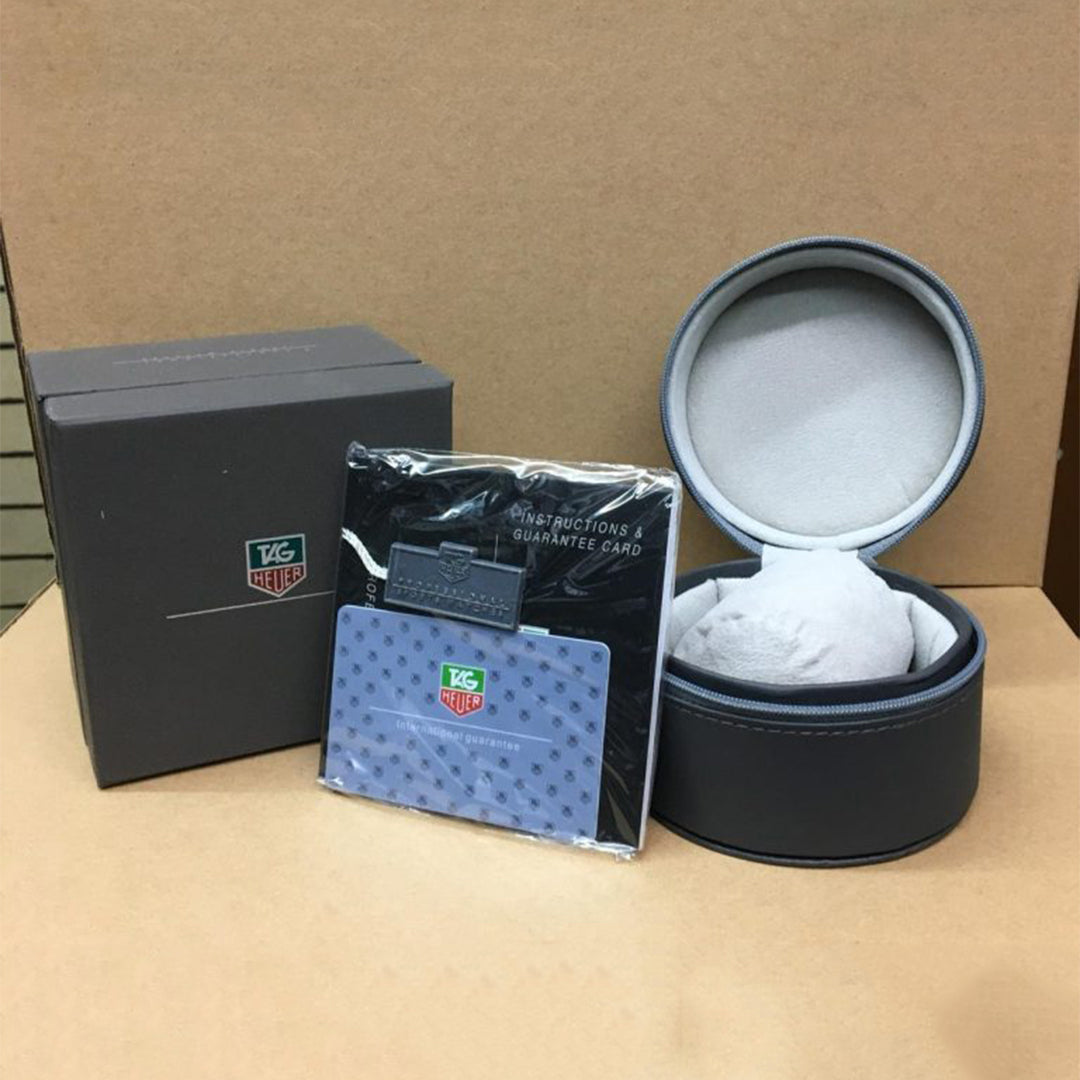 Tagheuer calibre 36 black metal belt