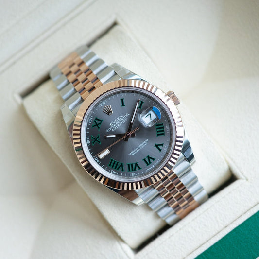 Rolex Datejust Dualtone Grey Dial Metal Watch