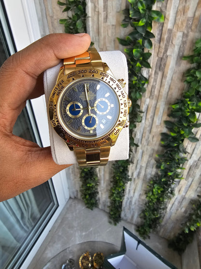 Rolex Daytona Golden Engraved  Watch