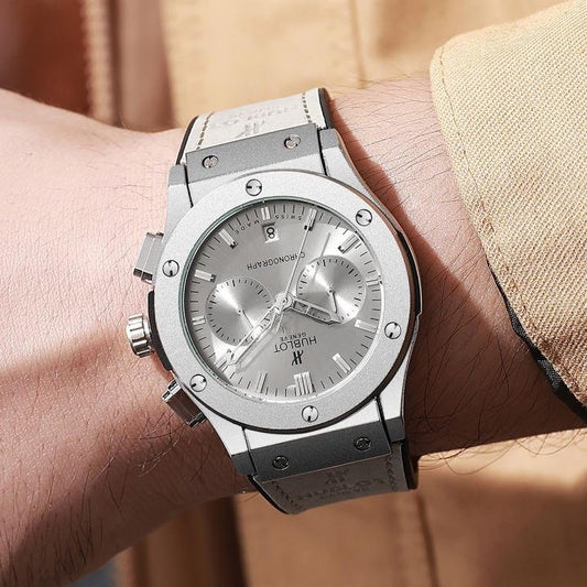 Hublot Big Bang Classic Grey Dial Leather Strap