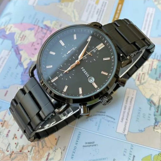 Fossil Black Metal Watch A