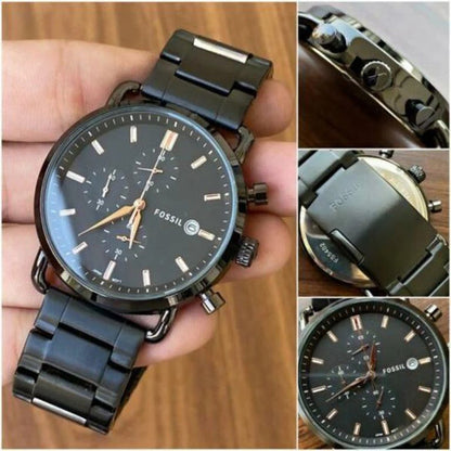 Fossil Black Metal Watch A