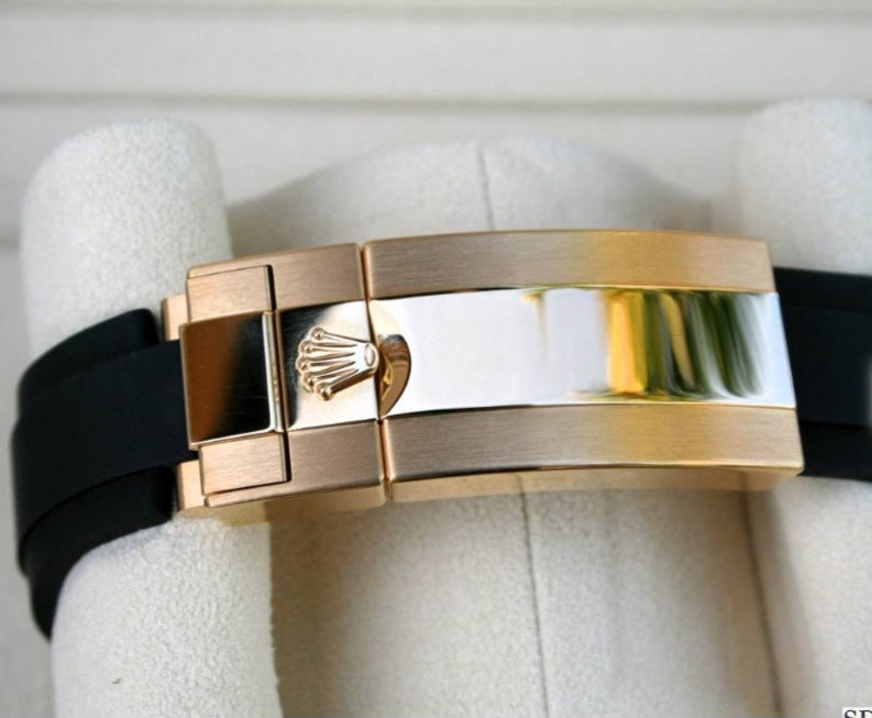 Rolex Yacht master Silicon band gold black Virat kholi watch