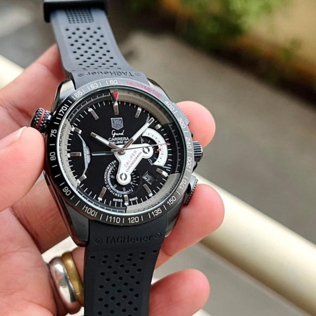 Tagheuer Calibre 36 Black Rubber Belt A