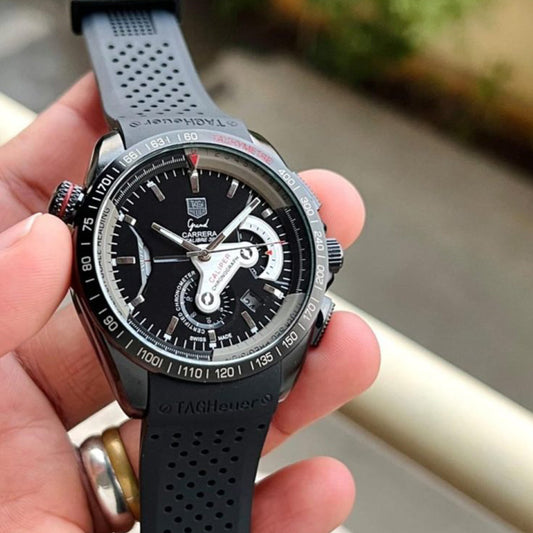 Tagheuer Calibre 36 Black Rubber Belt B