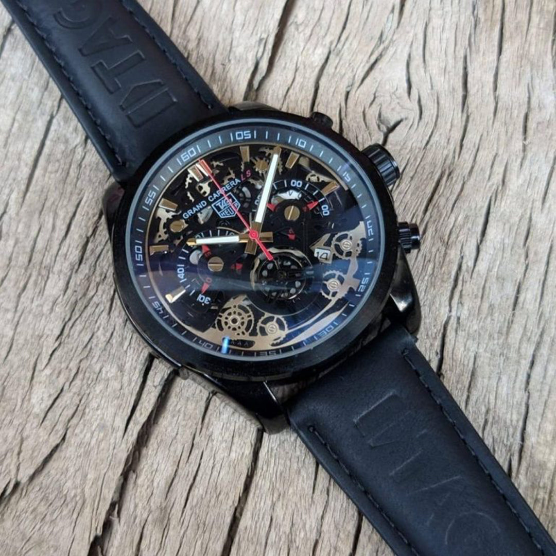 Tagheuer Cr7 Leather Black Belt A