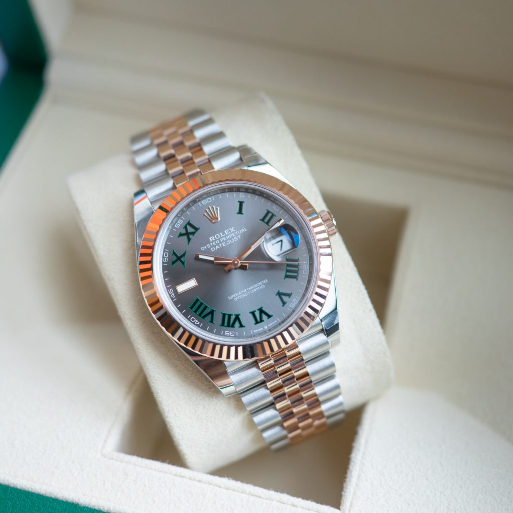 Rolex Datejust Dualtone Grey Dial Metal Watch