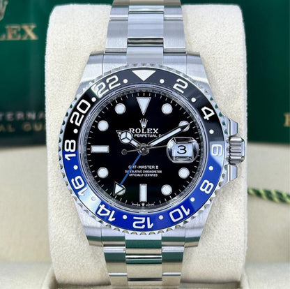 Rolex Gmt Master Silver Black Metal Watch B