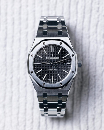 Audemars Piguet AP Royal Oak Silver Black Metal