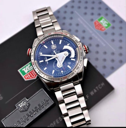 Tagheuer Calibre 36 Silver Grey Metal Belt