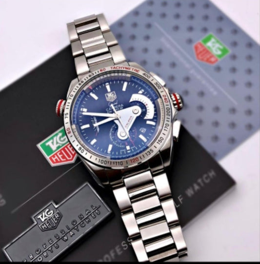 Tagheuer Calibre 36 Silver Grey Metal Belt