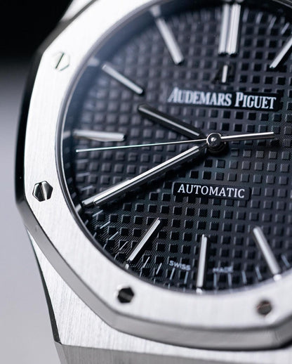 Audemars Piguet AP Royal Oak Silver Black Metal